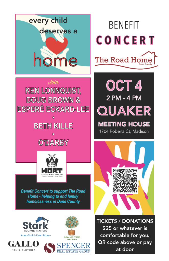 Poster for The Road Home benefit Oct 4, 2026